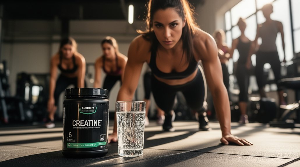 creatine leads temporary weight gain
