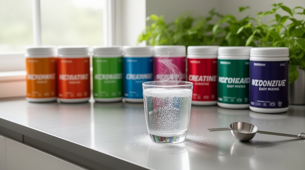 micronized creatine for smooth mixing